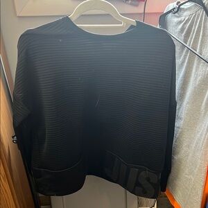 Black Striped Sweatshirt
